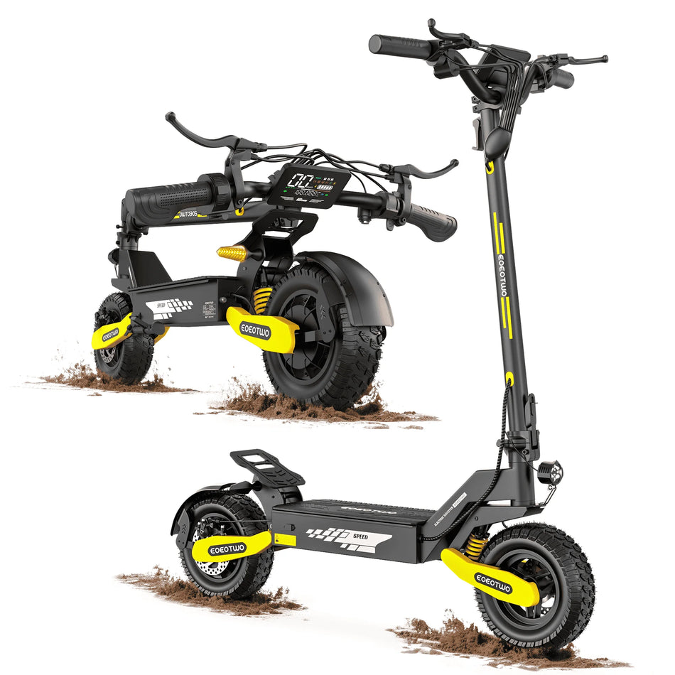EOEOTWO 1200W Off-Road Electric Scooter – 30MPH Fast Speed, 48V Long Range, 11" Tubeless Tires