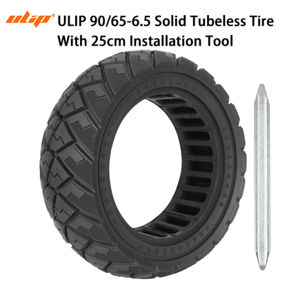 90/65-6.5 Solid Tire All Terrain Thickened Wear-resistant Tubeless Tire for Dualtron /Kaabo /Speedual Electric Scooters 1pcs with tool CHINA