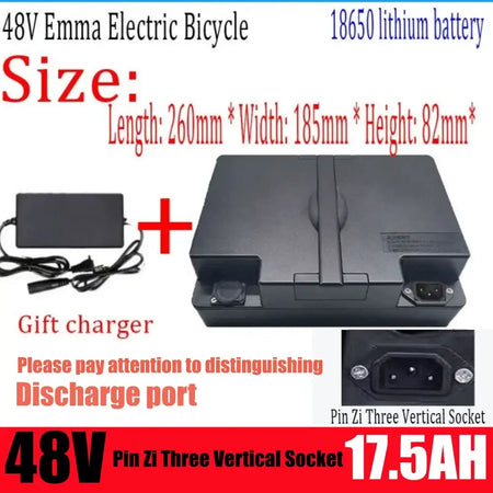 48V Lithium-ion Battery (17.5Ah/21Ah/30Ah) for Aima T901 & Electric Scooters with charger details.