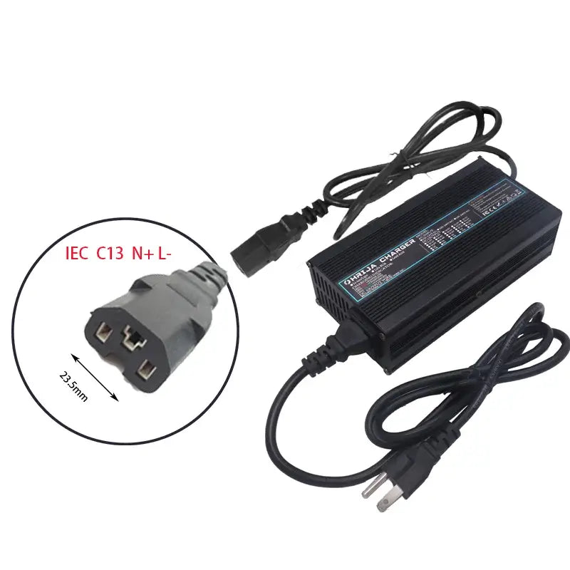 42V 10A Smart Lithium-Ion Battery Charger with Aluminum Case 37V 10S Battery for E-Bike & Balance Car