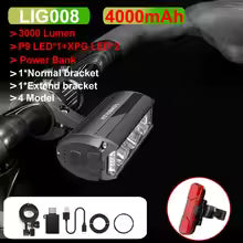 Aluminum alloy durable bicycle headlight