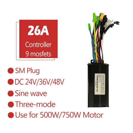 Aluminum alloy e-bike controller housing for heat dissipation.