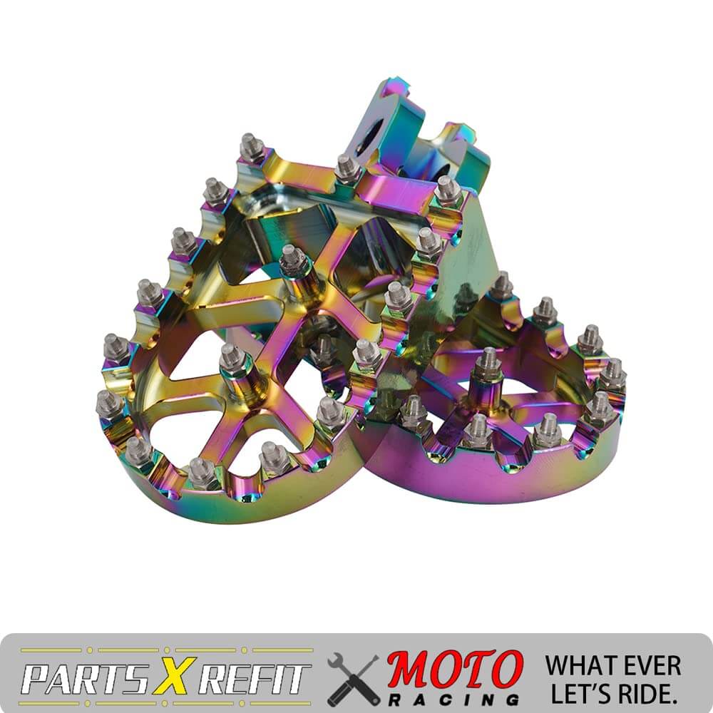 Aluminum alloy motorcycle foot pegs for motocross racing
