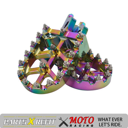 Aluminum alloy motorcycle foot pegs for motocross racing