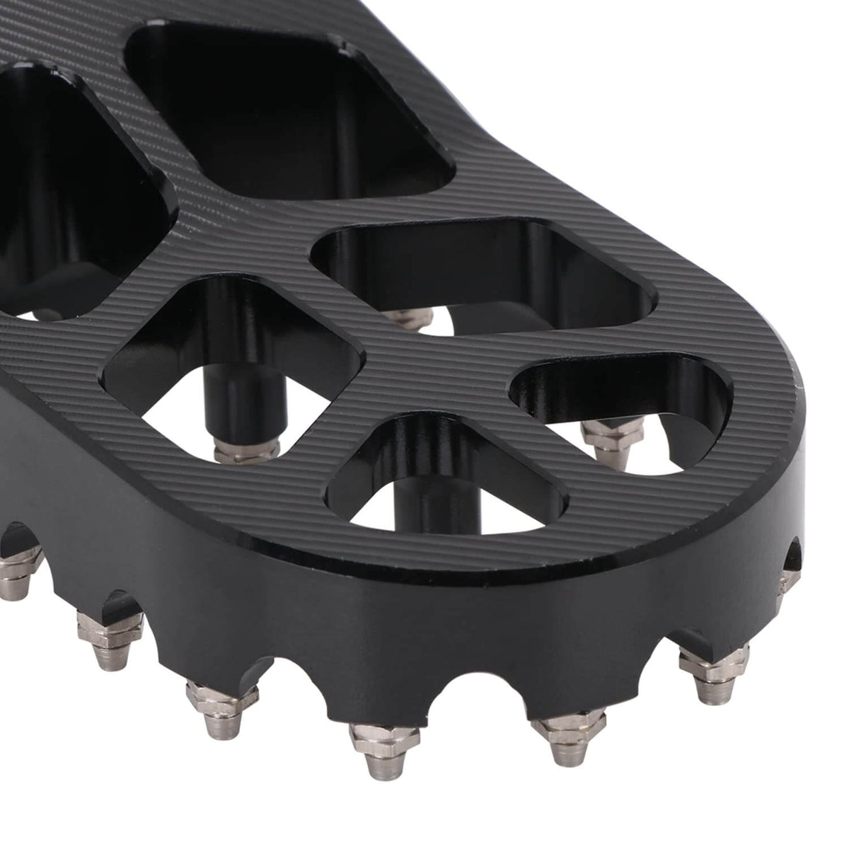 Aluminum motocross foot pegs for better riding stability