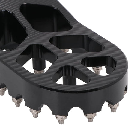 Aluminum motocross foot pegs for better riding stability