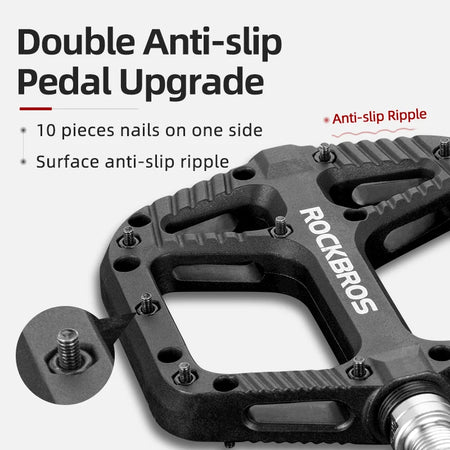 Anti-slip bicycle pedals for mountain bike and road bike riding