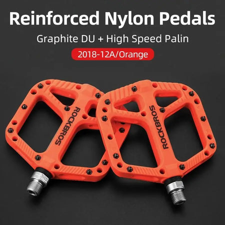 Anti-slip flat platform pedals for safe bicycle riding