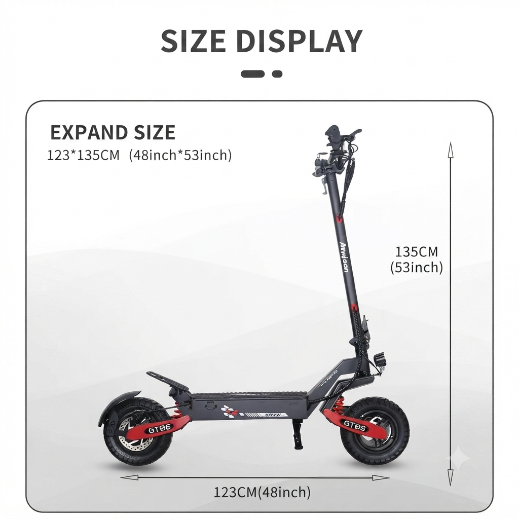 Arwibon GT06 All-Terrain Foldable Electric Scooter
