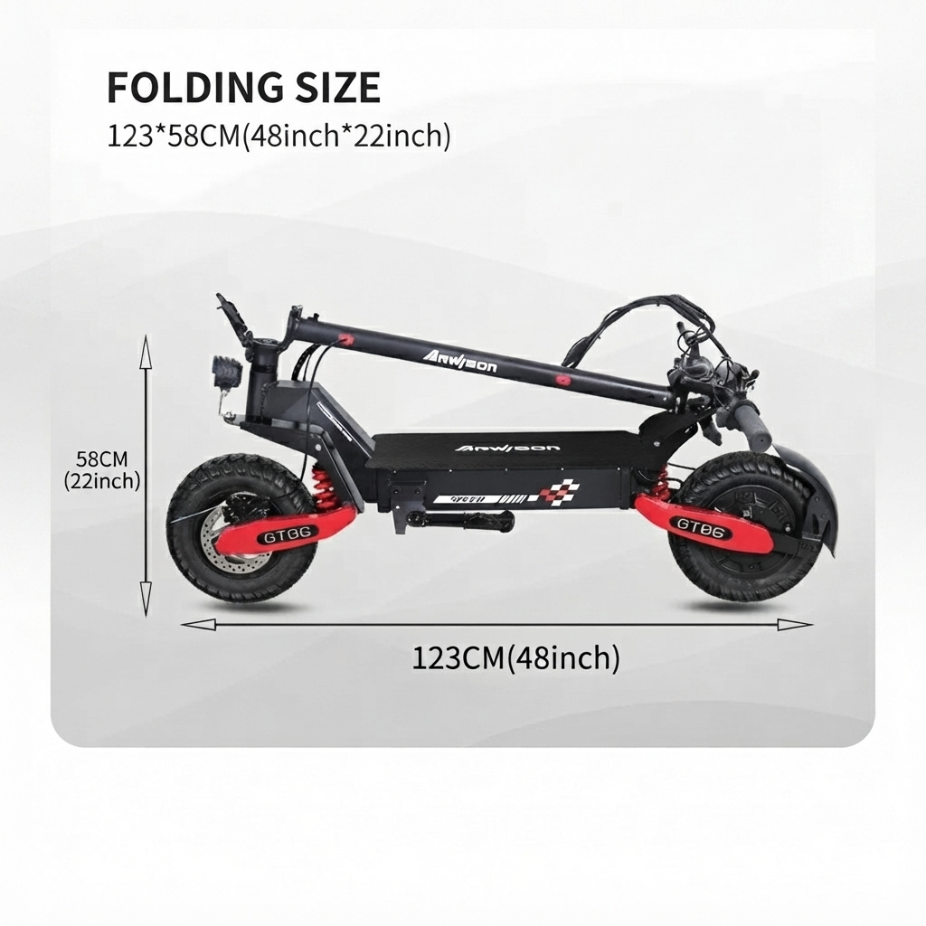 Arwibon GT06 Electric Scooter Front View