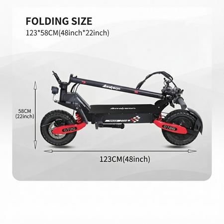 Arwibon GT06 Electric Scooter Front View