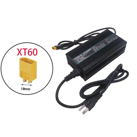 42V 10A Smart Lithium-Ion Battery Charger with Aluminum Case 37V 10S Battery for E-Bike & Balance Car