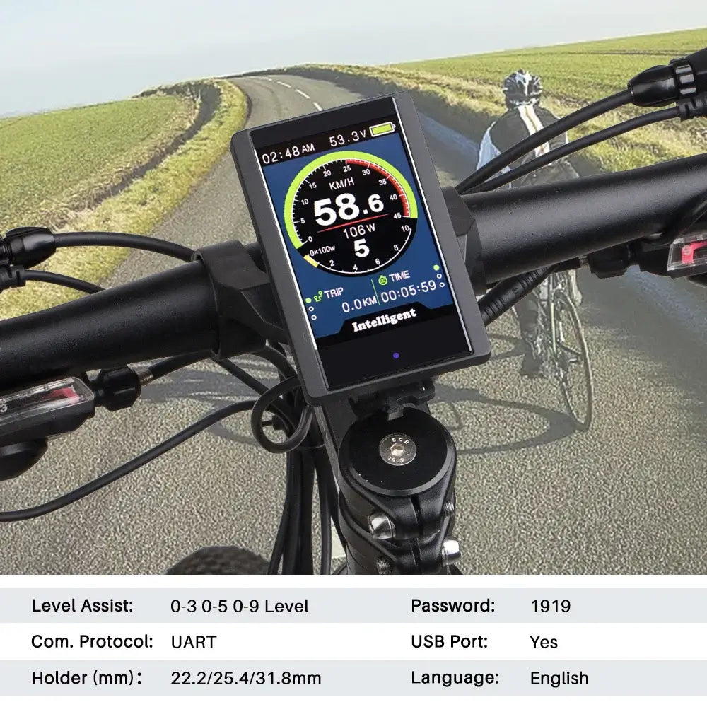 BAFANG-T1-Touch-Screen-Display-Bluetooth-Connectivity
