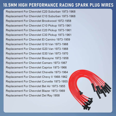 BBC 350 383 400 454 plug wires