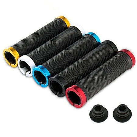 BMX bike handlebar lock on grips
