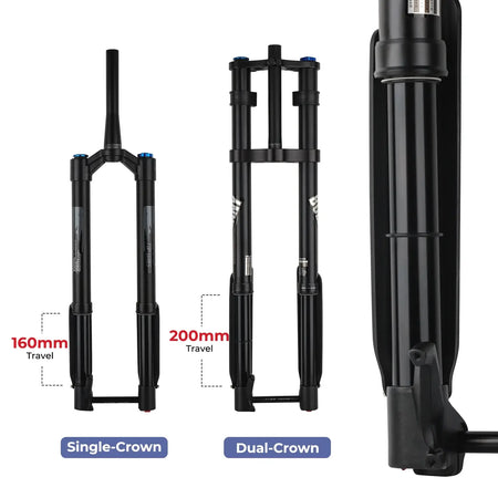BOLANY 15x110mm Boost Thru-Axle Front Fork Assembly