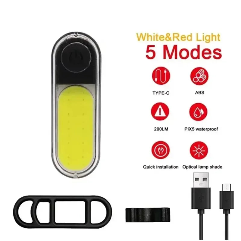 BUCKLOS Bike LED Light Front Rear