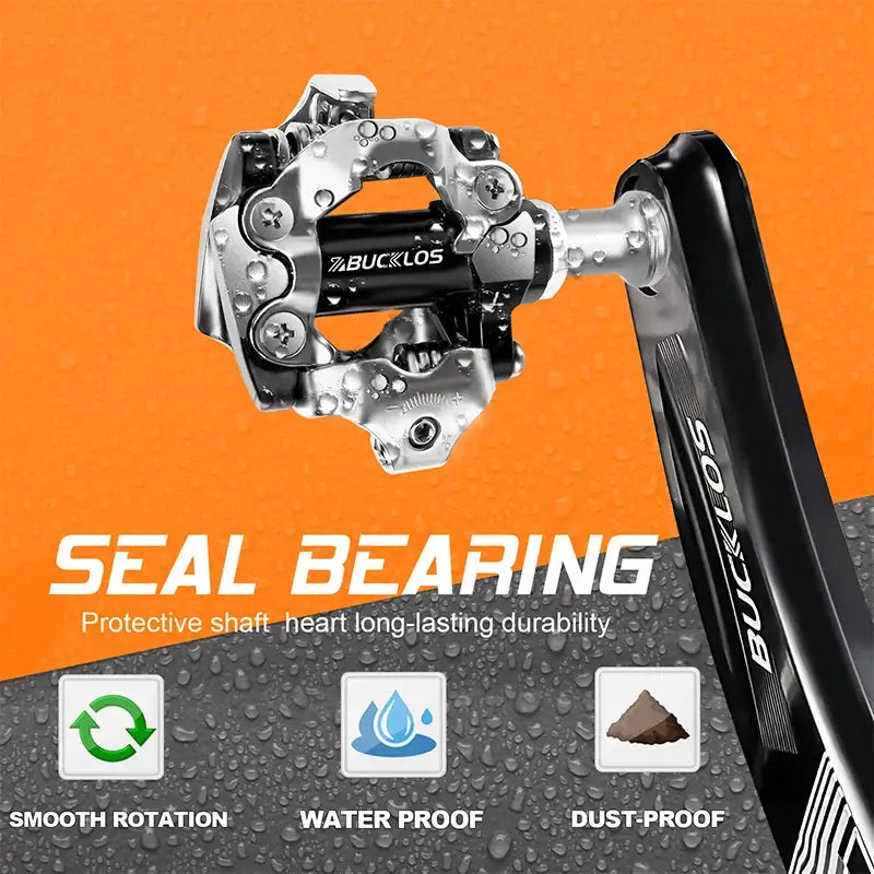 BUCKLOS mountain bike pedals durable alloy construction