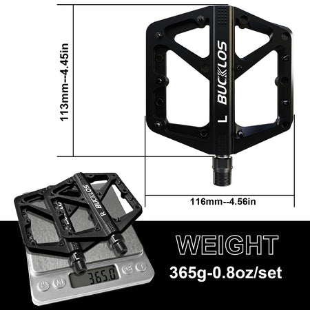 BUCKLOS non slip bicycle pedal set for BMX bikes