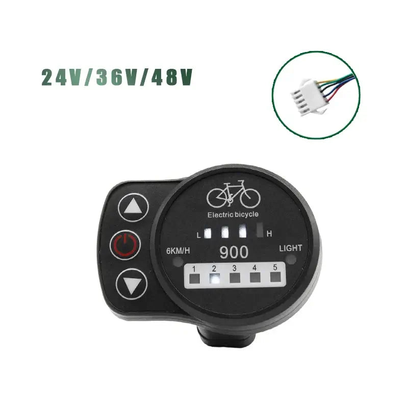Backlit KT LCD display for clear visibility during night riding