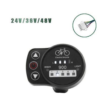 Backlit KT LCD display for clear visibility during night riding