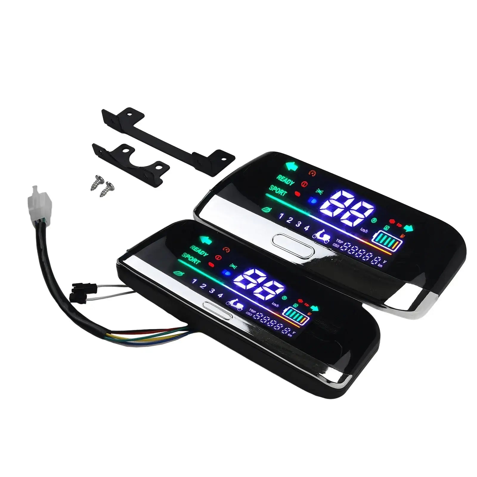 Backlit LCD screen for night riding on e-bikes