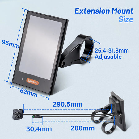 Bafang DPC18 full color LCD display for mid-drive electric bike motors