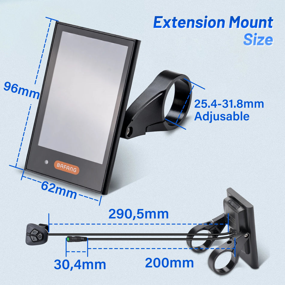 Bafang DPC18 full color LCD display for mid-drive electric bike motors