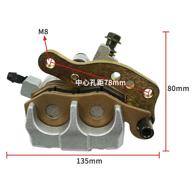 Front Brake Caliper Pair for Kawasaki Bayou 300/400 & Brute Force/Teryx 650‑750 (Fits OEM 43041‑1518/1519)