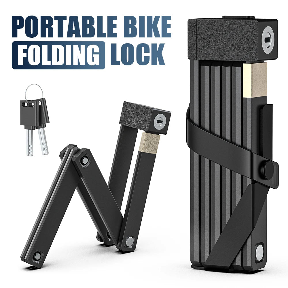  VICTGOAL Portable Folding Bicycle Lock - Secure Your Ride with Confidence