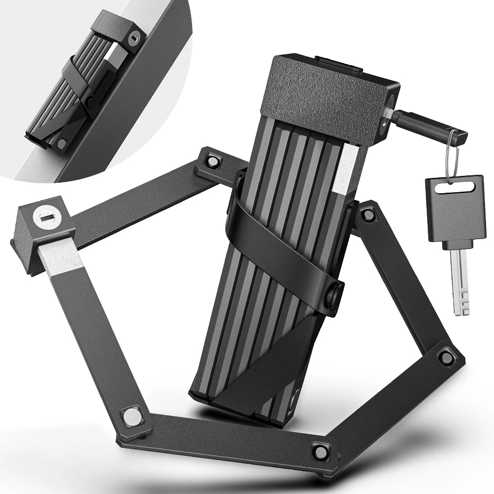   VICTGOAL Portable Folding Bicycle Lock - Secure Your Ride with Confidence
