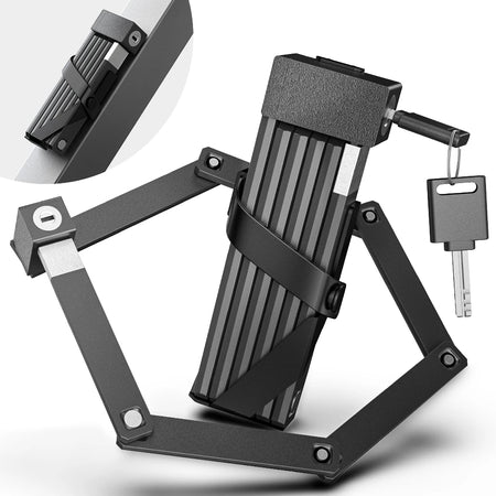   VICTGOAL Portable Folding Bicycle Lock - Secure Your Ride with Confidence