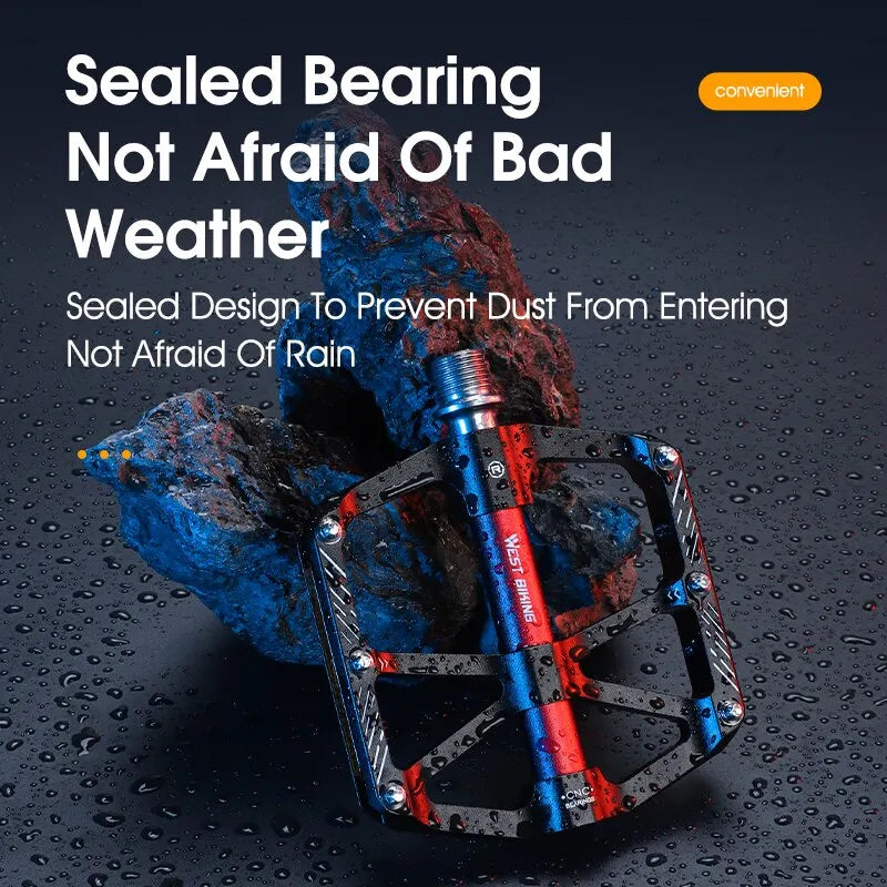   WEST BIKING CNC 3 Bearing Bicycle Pedals