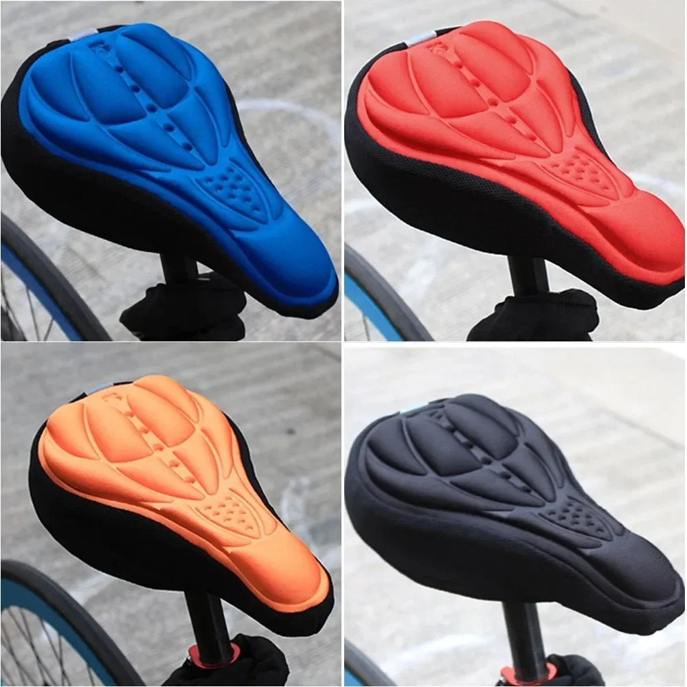   Bike Seat Cover - Silicone 3D Gel Saddle Pad