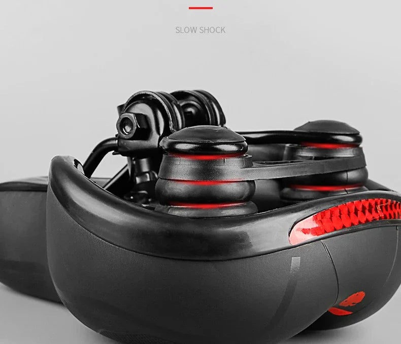   Reflective Shock Absorbing Hollow Bike Saddle
