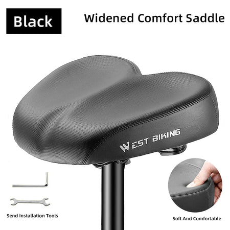   WEST BIKING Comfortable Bike Saddle