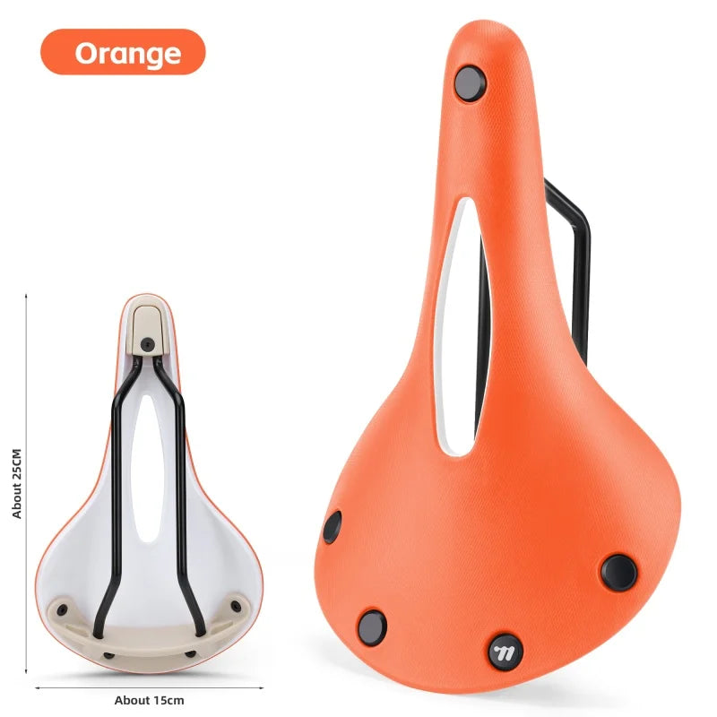   WEST BIKING Retro Style Bicycle Saddle for Road and MTB
