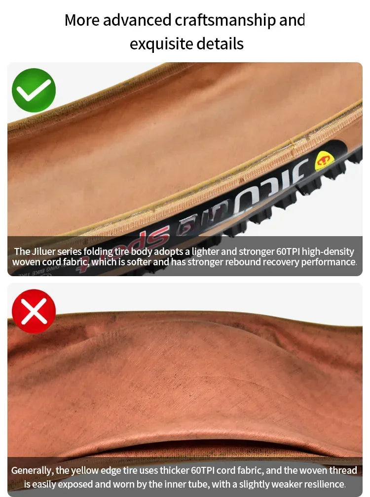   TANKE MTB Bicycle JILUER Foldable Gravel Tire