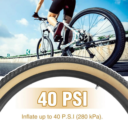   ZUKKA Mountain Brown Side Bike Tire