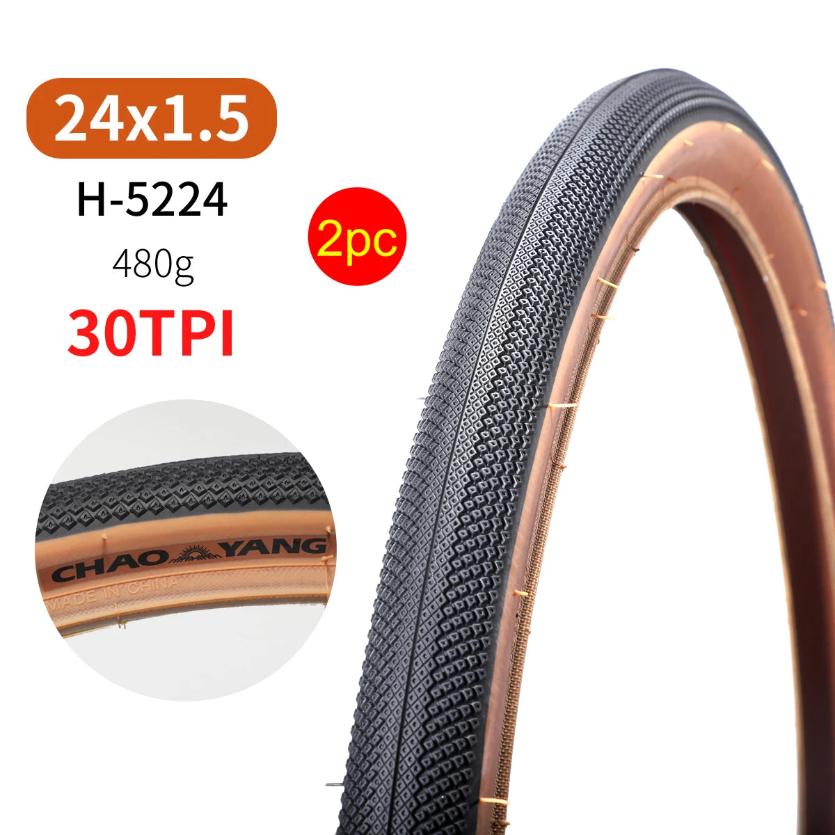  Chaoyang 24x1.5 & 26x1.5 Bicycle Tires