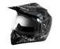 Vega Off Road D/V Sketch White Silver Helmet-M Black silver