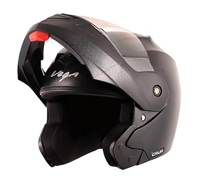 Helmet for Riders: Clear Visor for Both Men & Women Black