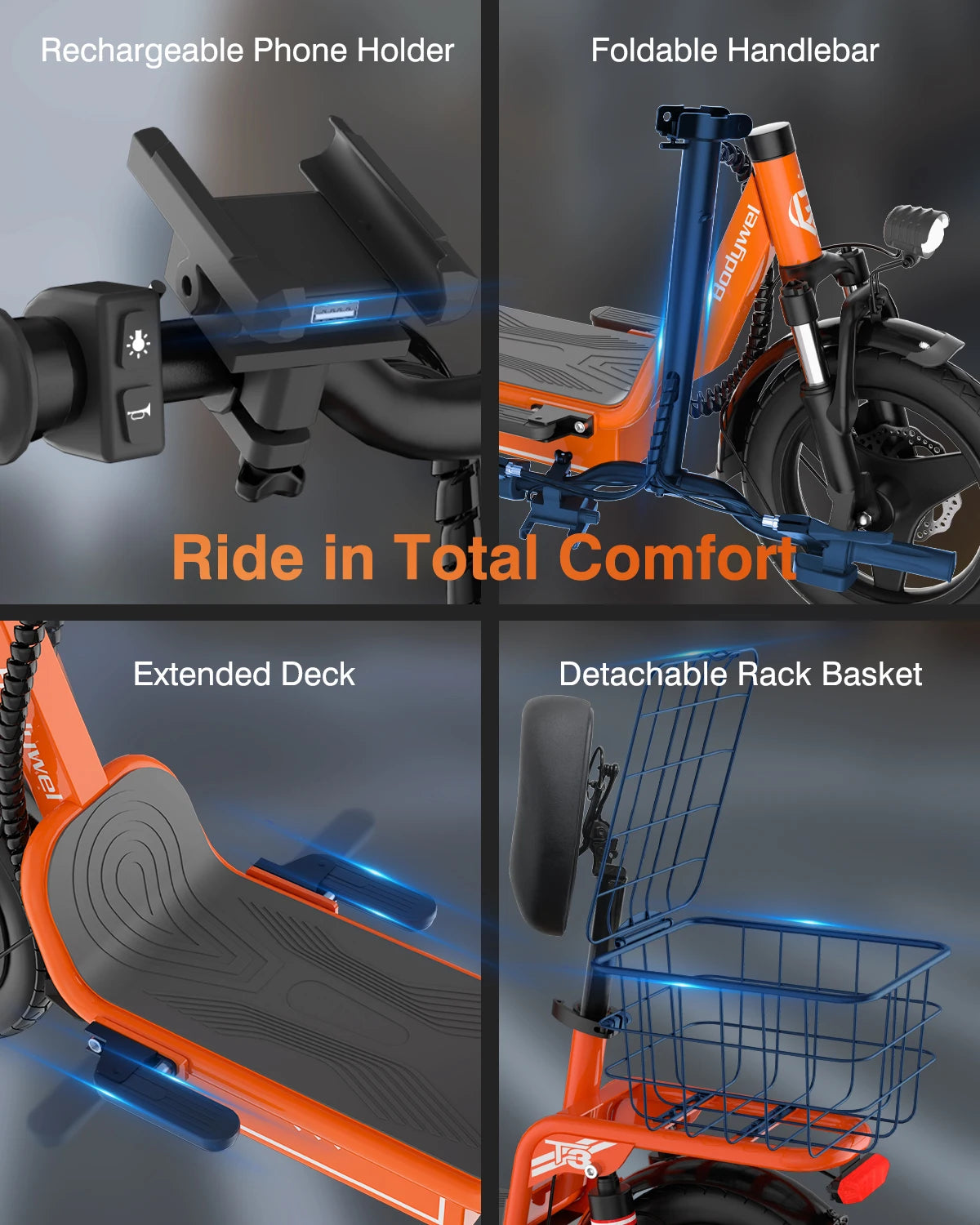Bodywel T3 with Rear Storage Basket