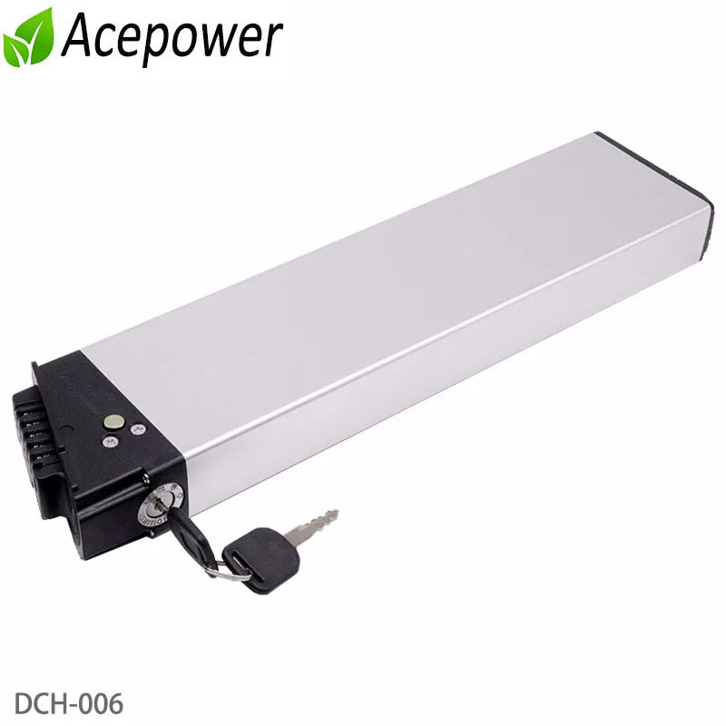 Bottom discharge terminal pins and sturdy casing of the folding e-bike battery