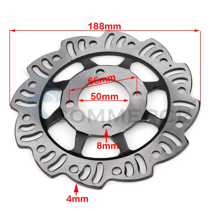   Front and Rear Disc Brake Caliper Kit with Master Cylinder for 50cc-125cc Dirt Pit Bike