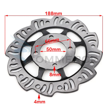   Front and Rear Disc Brake Caliper Kit with Master Cylinder for 50cc-125cc Dirt Pit Bike