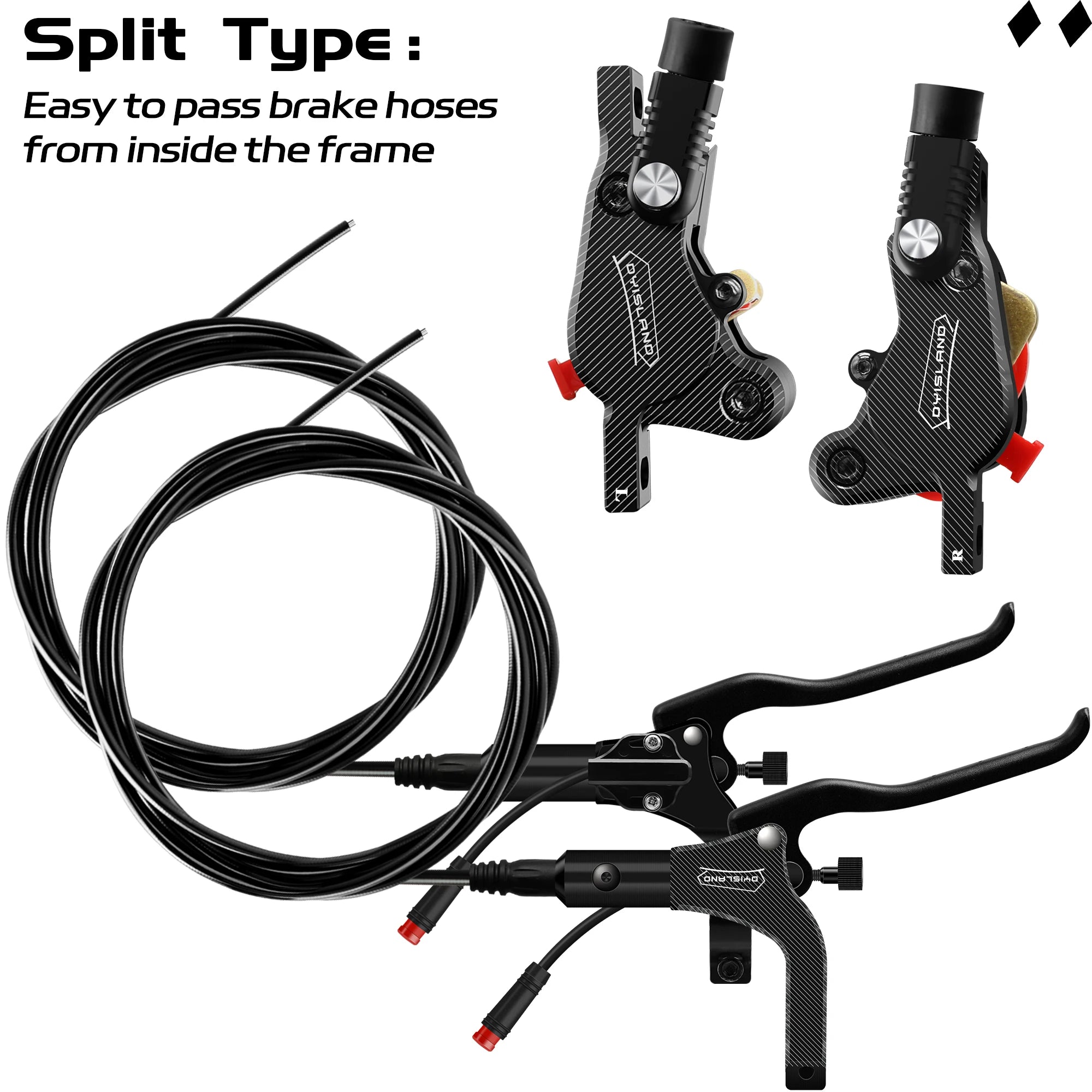   DYISLAND LD210 Electric Scooter Hydraulic Disc Brake