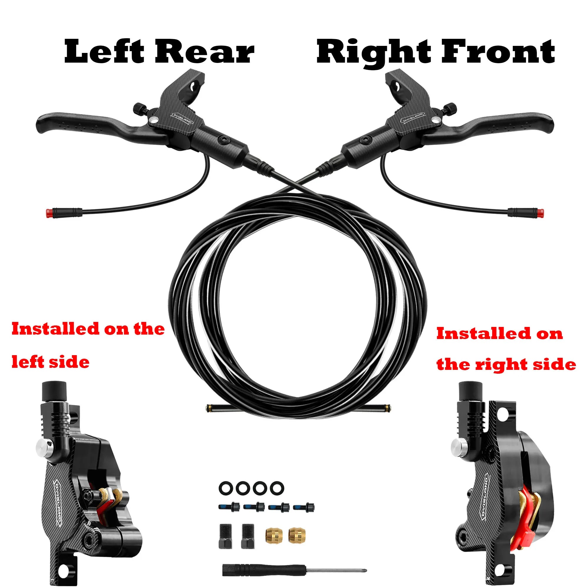   DYISLAND LD210 Electric Scooter Hydraulic Disc Brake