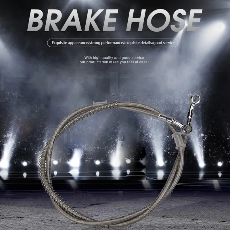   Universal Stainless Steel Braided Motorcycle Brake Oil Hose