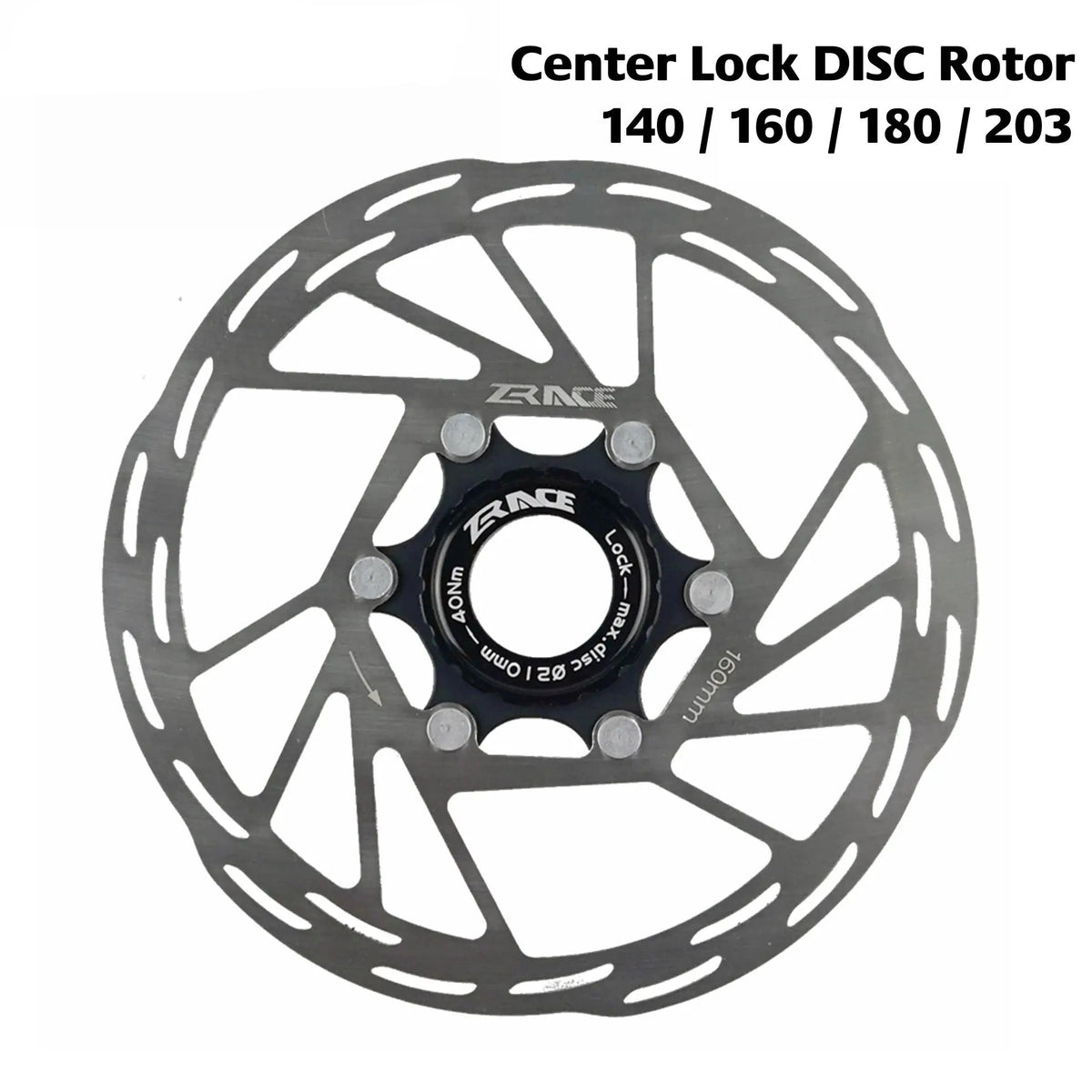   ZRACE Center Lock Brake Disc Rotor - 140mm/160mm/180mm for MTB/Road